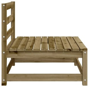 Sofás sem braços p/ jardim 3 pcs 70x70x67 cm pinho impregnado