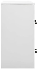 Cacifos 2 pcs 90x45x92,5 cm aço cinzento-claro