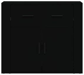 Aparador 80x33x70 cm derivados de madeira preto