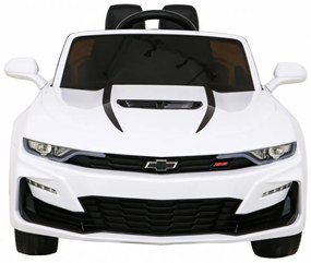 Carro elétrico para Crianças 12V Chevrolet CAMARO 2SS Rodas de EVA, Assento de couro Branco