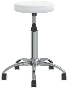 Cadeira de jantar couro artificial branco