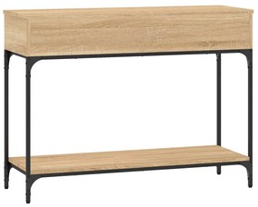 Mesa consola 100x34,5x75cm derivados de madeira carvalho sonoma