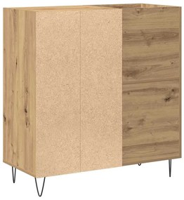 Armário para Gravação vidaXL Preto Carvalho 84,5x38x89 cm Madeira Enge