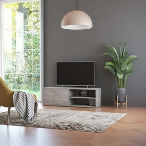 Móvel de TV 120x34x37 cm derivados de madeira cinzento cimento