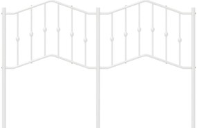 Cabeceira de cama 150 cm metal branco