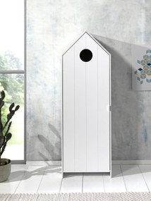 Conjunto 1 armario Guarda Roupa infantil + estante infantil coleção CASAMI Branco