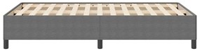 Estrutura de Cama vidaXL Cinza Claro 120x190 cm em Tecido Cotelê