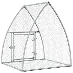 Gaiola para coelhos 100x105x120 cm aço galvanizado prateado