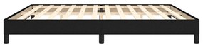 Estrutura de cama sem colchão 200x200 cm tecido preto