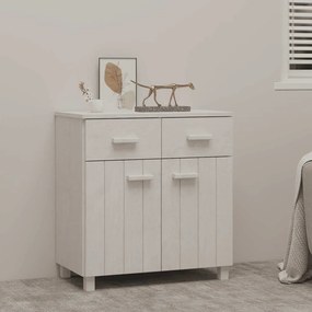 vidaXL Aparador HAMAR 79x40x80 cm pinho maciço branco