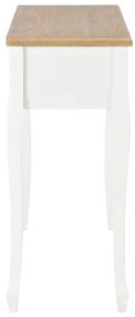 Toucador/mesa consola com 3 gavetas branco