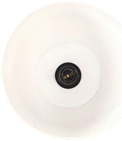 Candeeiro de chão E27 madeira de mangueira maciça branco