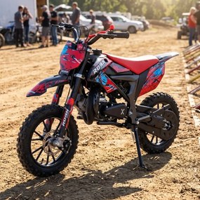 MINI MOTO PARA CRIANÇAS MiniCross Roan 709 gasolina 49cc 4.5CV Vermelha