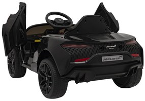 Carro elétrico para Crianças 12V 4x4 Mclaren Artura Rodas de EVA, Assento de couro Preto