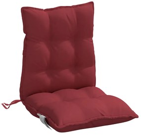 Almofadões cadeira encosto baixo 6 pcs oxford vermelho-tinto