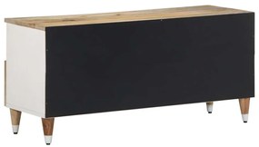 Móvel de TV 100x33,5x46 cm madeira de mangueira maciça