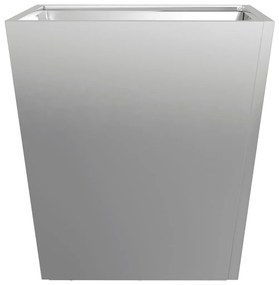 Vaso/floreira de jardim 40x40x40 cm aço galvanizado