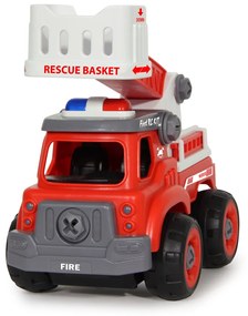 Carro Telecomandado Camião de bombeirost RC Kit 33-peças com chave de fendas Vermelho