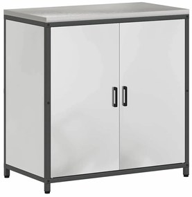 Armário de Armazenamento para Cozinha Prata 60 x 50 x 92 cm