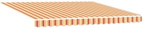 Toldo Retrátil Automático Amarelo e Laranja 400 x 300 cm