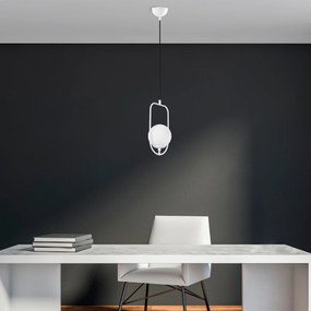 Candeeiro de Teto Skew – Branco – 20 cm Largura, Altura Máx 171 cm, Al