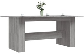 Mesa de Jantar Aqua - Cor Cinzento Sonoma - 180x90x76 cm - Design Mini