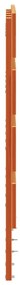 Cabeceira 120 cm madeira de pinho maciça castanho-mel