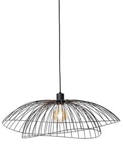 Candeeiro de suspensão inteligente preto 66 cm com Wifi G95 - Pua