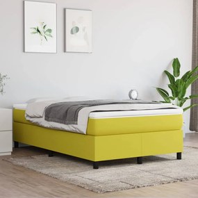 vidaXL Estrutura de cama sem colchão 120x200 cm tecido verde