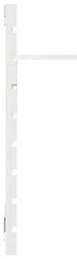 Prateleiras de montagem na parede 2 pcs pinho maciço branco
