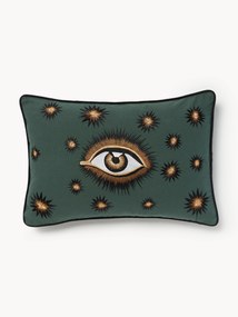 Capa de almofada de algodão artesanal Eye