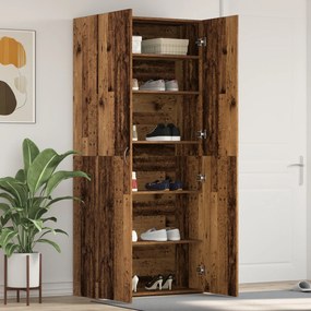 Cabideiro Madeira Velha 80x35,5x180 cm Madeira Engenharia