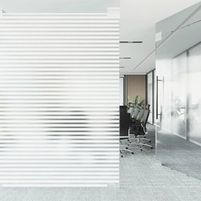 Películas para janela 4 pcs PVC fosco padrão riscas