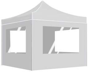 Tenda dobrável profissional com paredes alumínio 3x3m branco