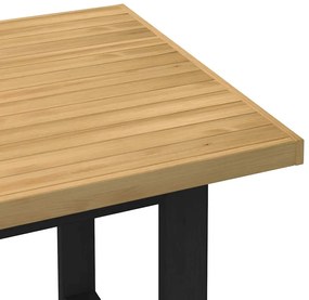 Mesa de jantar NOAIN Pernas em forma U 160x90x75cm pinho maciço