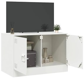 Móvel de TV 67x39x44 cm aço branco