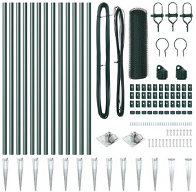 Conjunto de Cercas Conjunto de 2 Verde Floresta