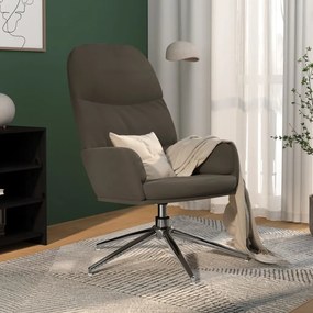 vidaXL Cadeira de descanso camurça artificial cinzento-escuro