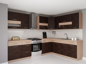 Conjunto de cozinha modular Mode Dark 130
