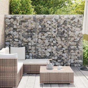 Muro gabião com tampas aço galvanizado 300x30x200 cm
