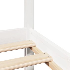 Estrutura de cama c/ cabeceira sem colchão 200x200 cm branco