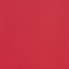Poltrona com apoio de pés couro artificial vermelho