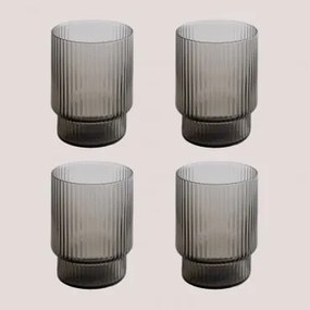 Pack De 4 Copos De 30 Cl Yulia Cinza - Sklum