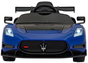 Carro elétrico para Crianças 12V 4 Motores Maserati MC20 GT2, Rodas de EVA, Assento de couro Azul