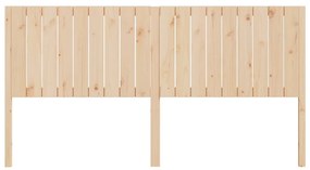 Cabeceira de cama 185,5x4x100 cm madeira de pinho maciça
