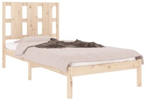 Cama sem colchão 100x200 cm madeira de pinho maciça