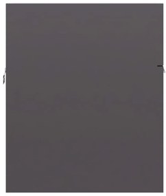 Armário lavatório 90x38,5x46cm contraplacado cinzento brilhante