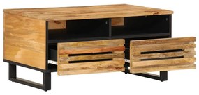 Mesa de centro 80x55x40 cm madeira de mangueira áspera maciça