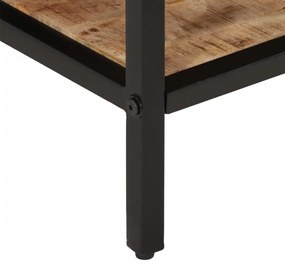 Mesa de centro 35x35x30 cm madeira de mangueira áspera maciça