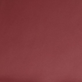 Poltrona reclinável couro artificial vermelho tinto